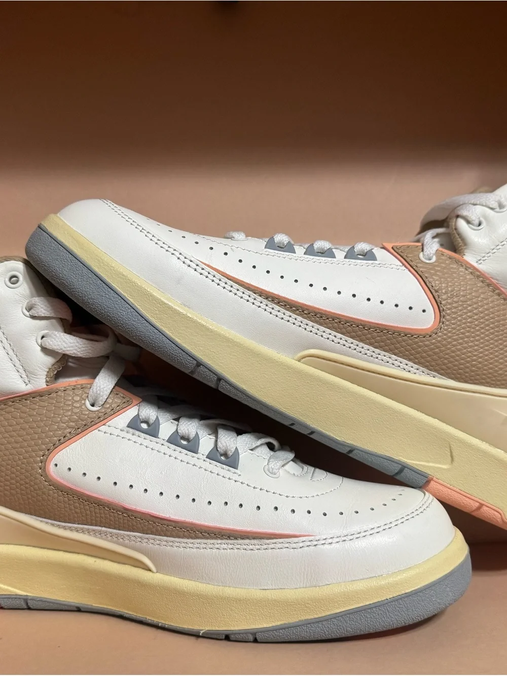 Jordan Tan Beige Sneaker Inner Lining with Brand Tag